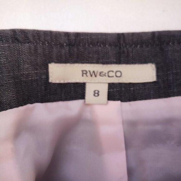 RW & Co Ladies A-line Size 8 Fully Lined Jean Skirt - Picture 3 of 9